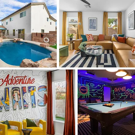New Amazing Game Room And Heated Pool 6Bdrm Home